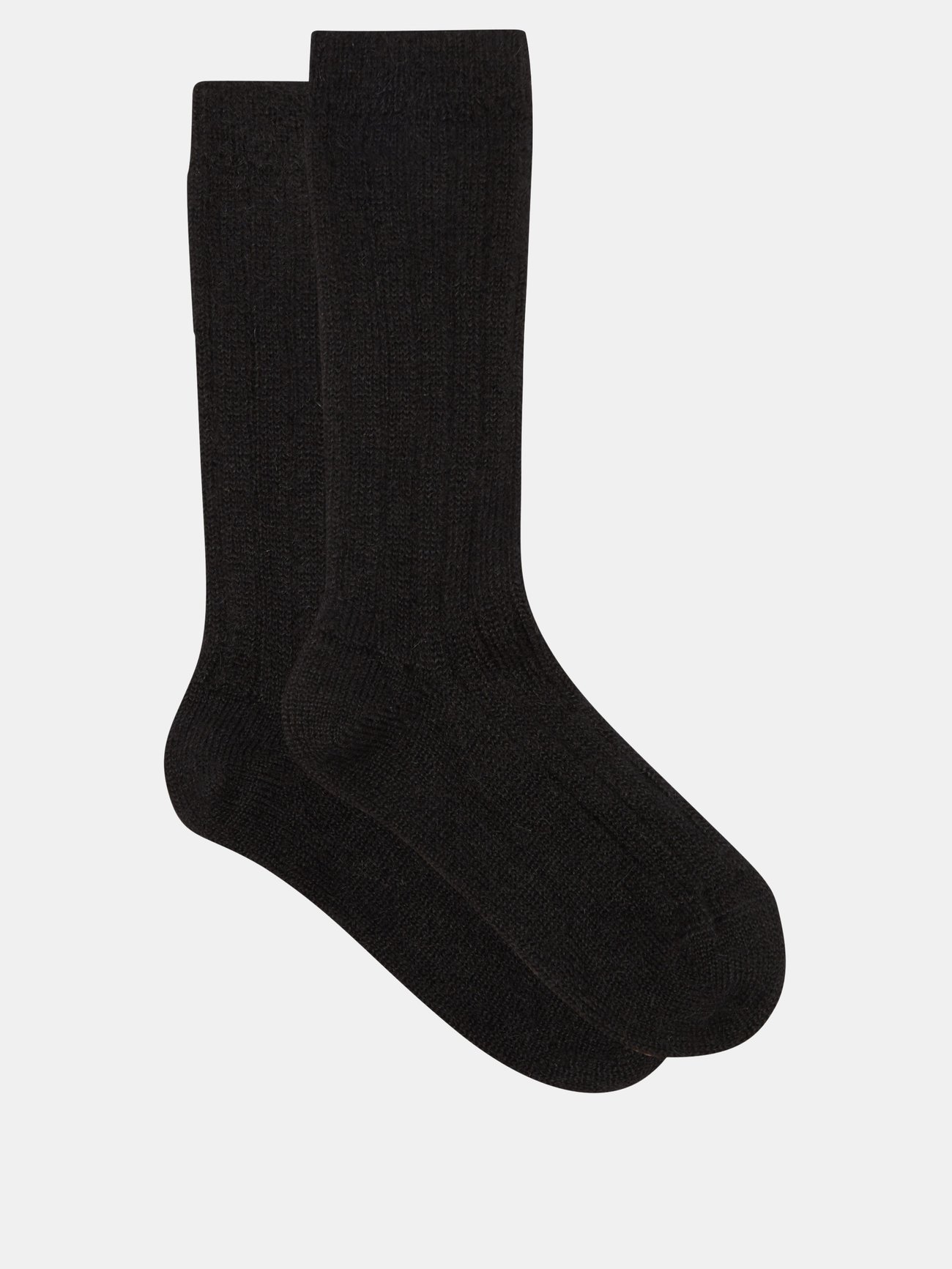 Raey Black Ribbed mohair-blend socks | 매치스패션, 모던 럭셔리 온라인 쇼핑