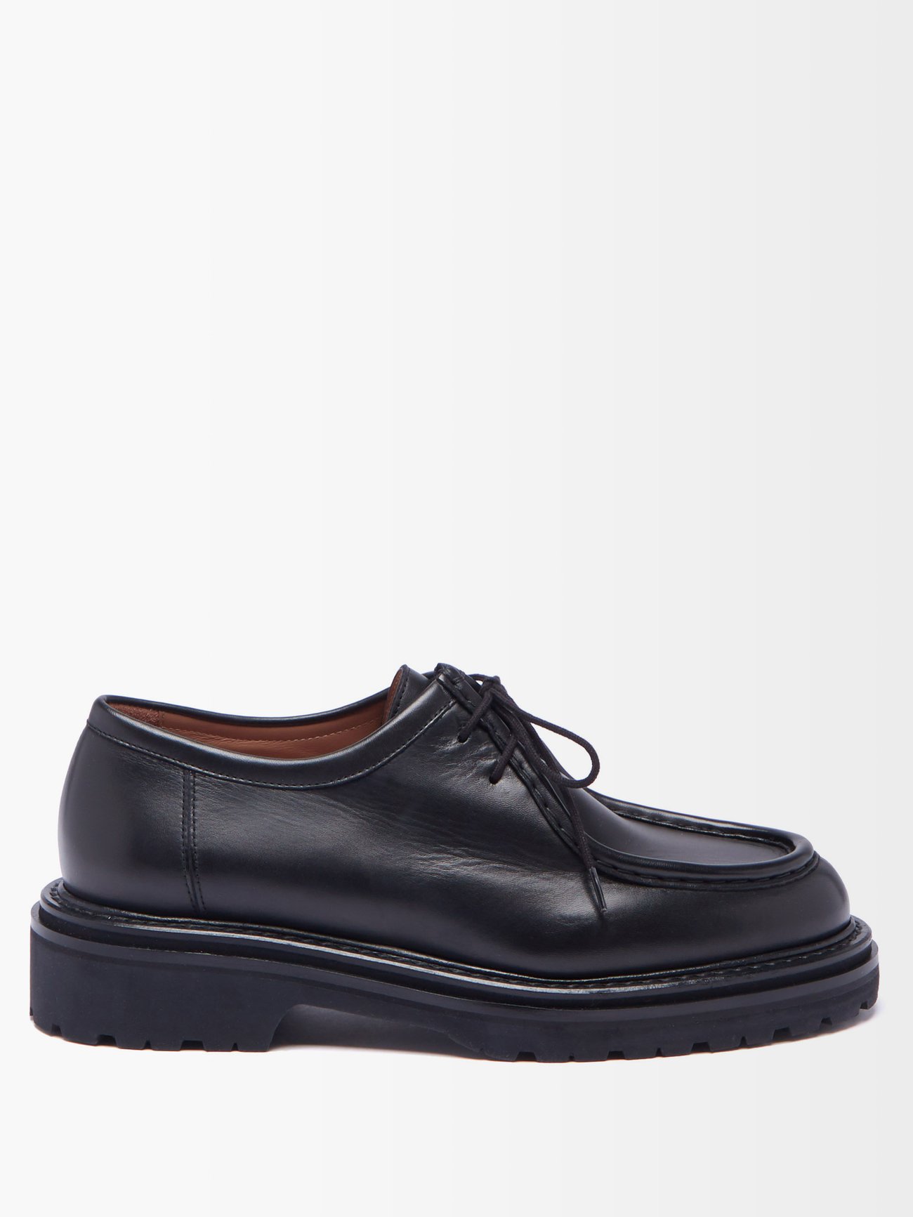Black 19 lace-up leather Derby shoes | Legres | MATCHESFASHION US