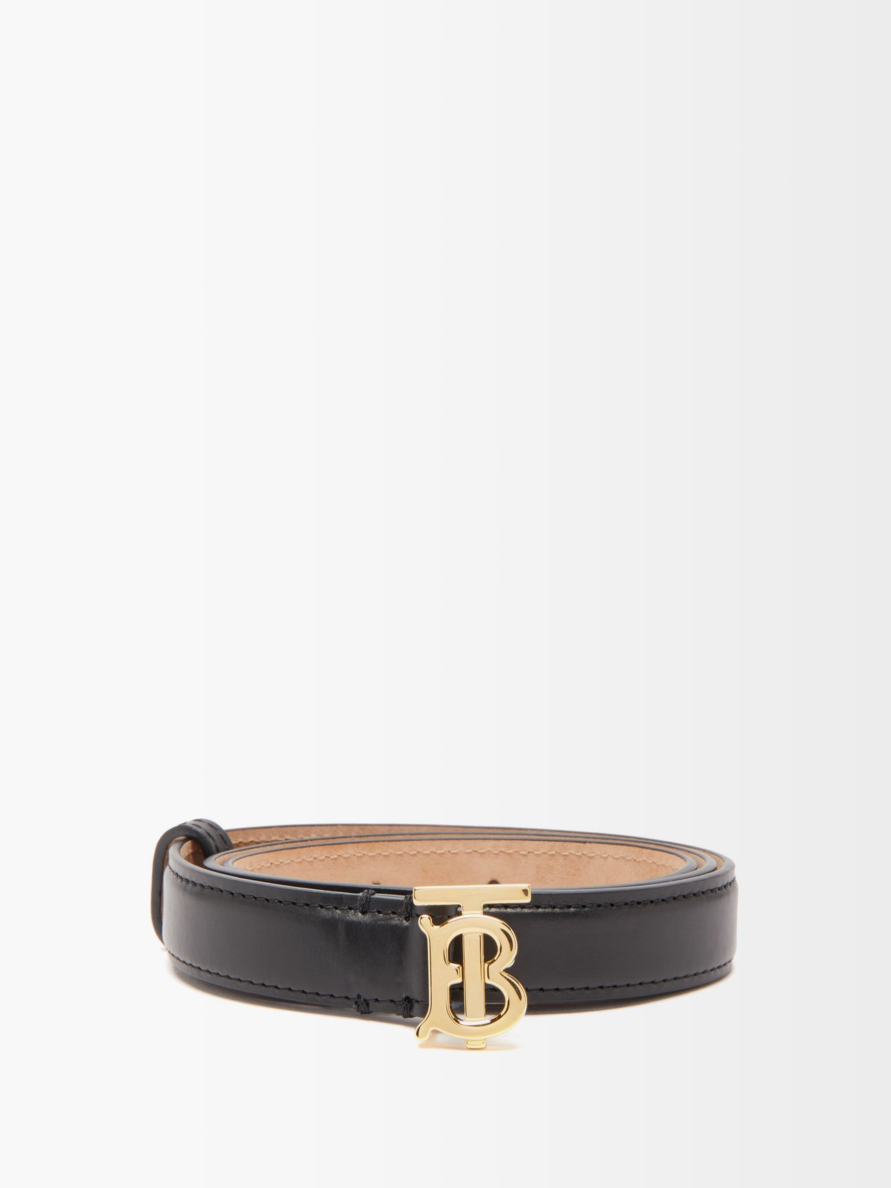 black and gold burberry belt