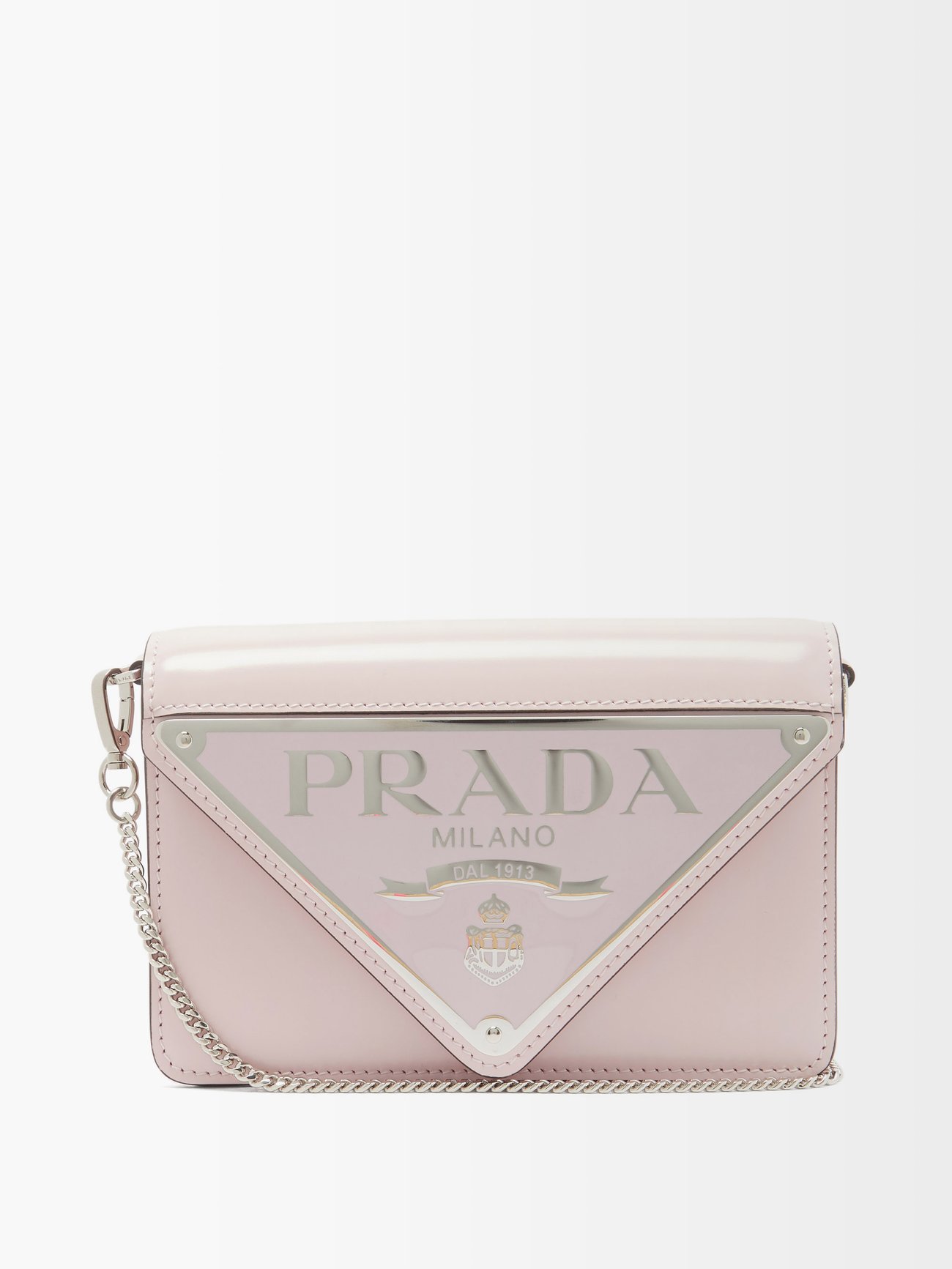 prada logo pink