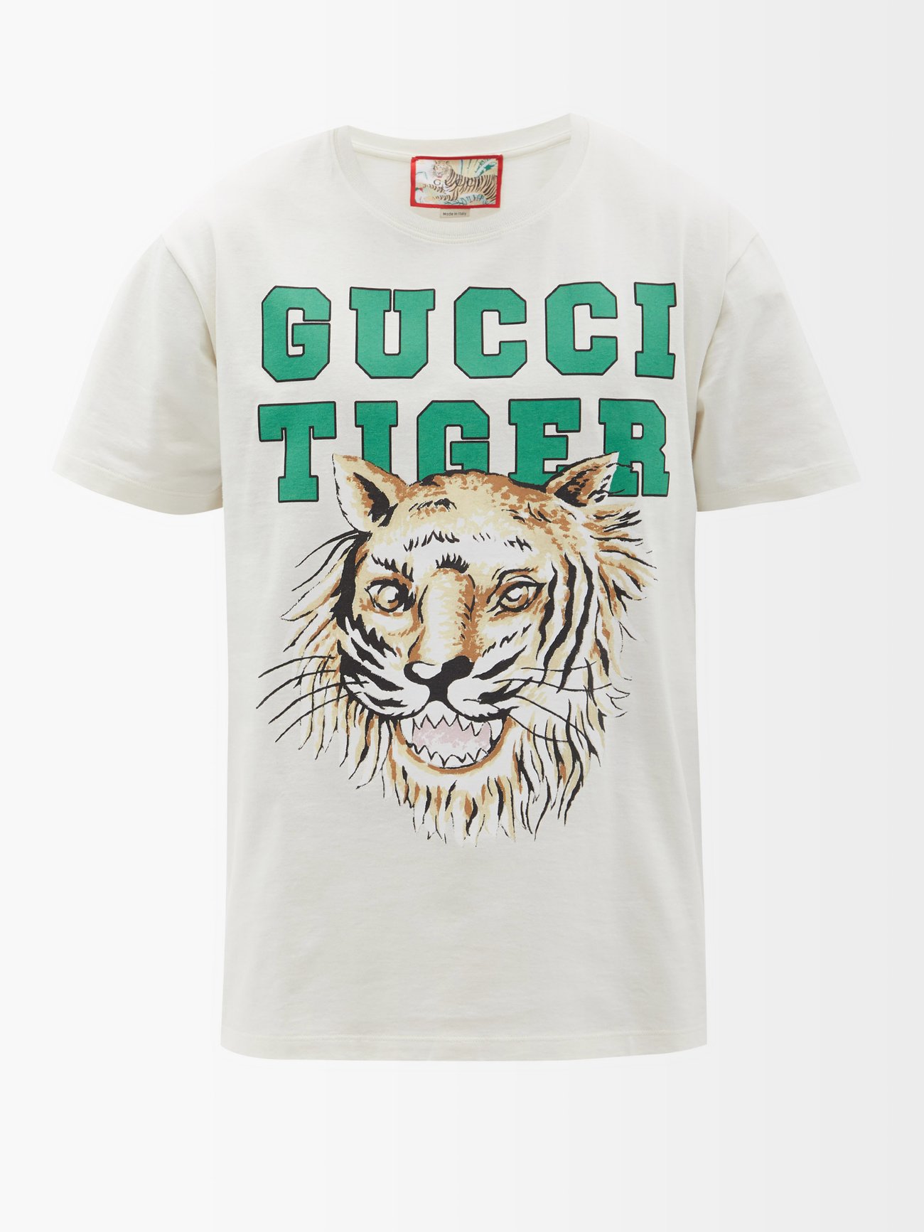 適切な価格 新年コラボ【GUCCI】Tiger コットン Tシャツ トップスその他 サイズを選択してください:M - raffles.mn