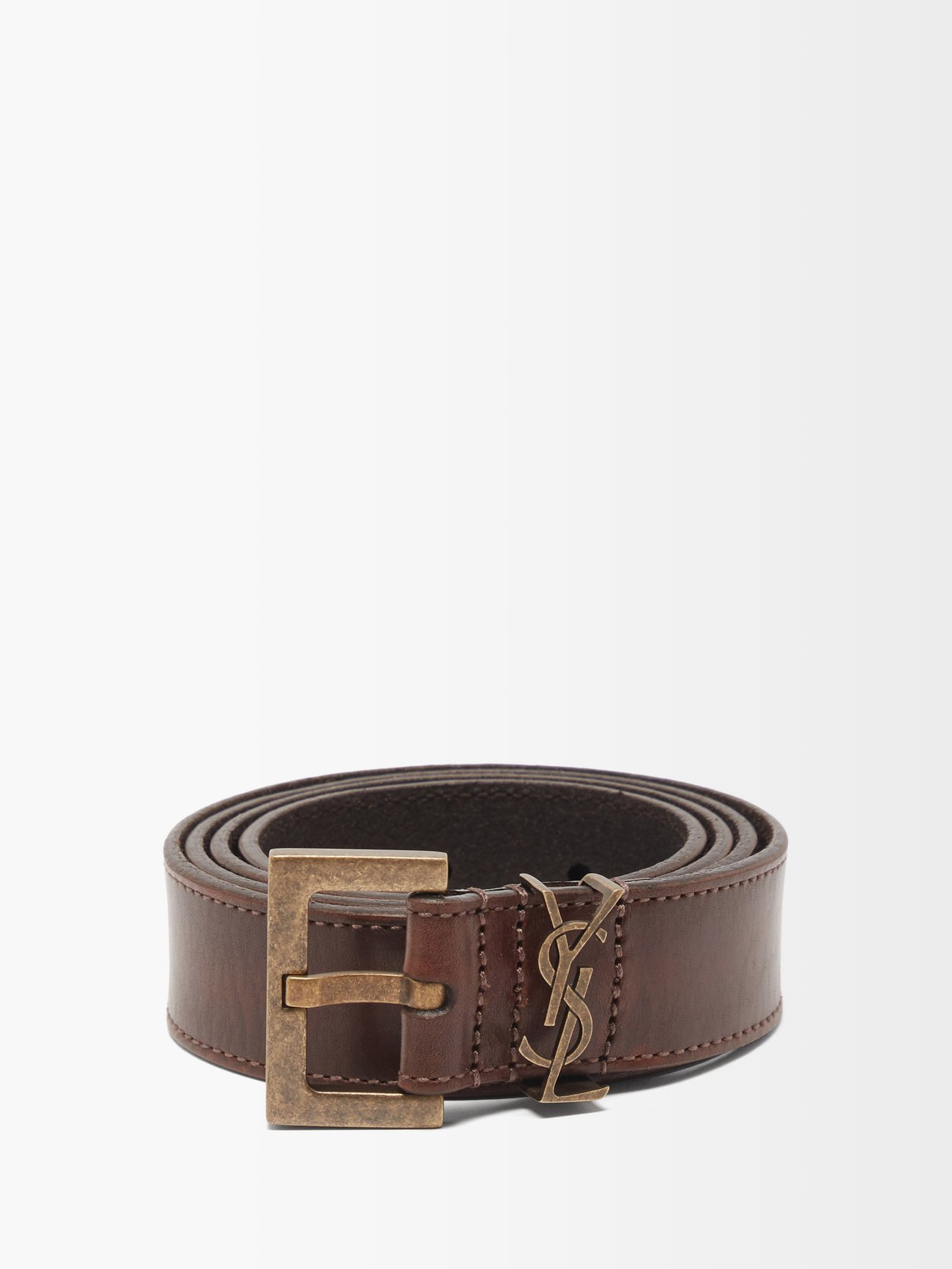 ysl belt brown thomas