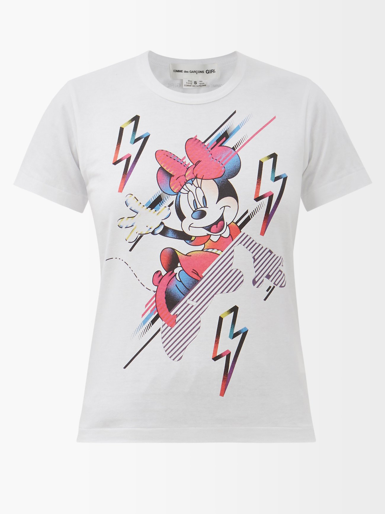 x Disney ミニーマウス コットンTシャツ