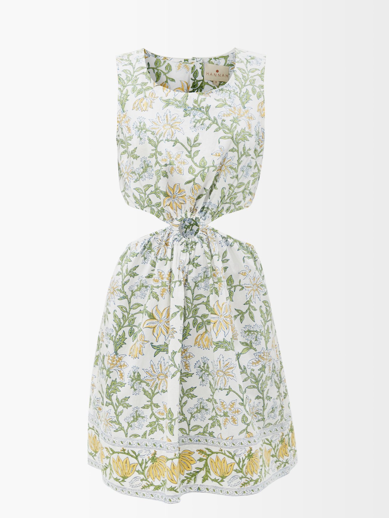 matchesfashion.com | Divina cutout cotton-poplin mini dress