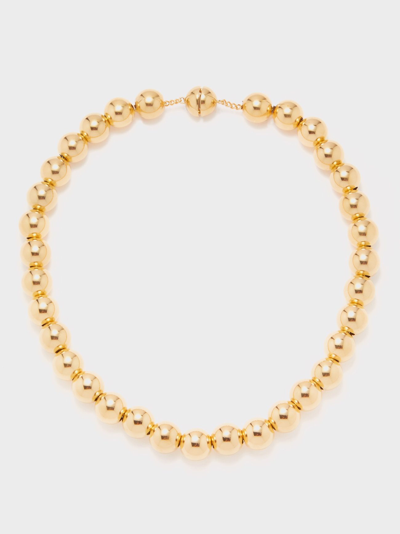 Gold Sphere beaded necklace | Jil Sander | MATCHESFASHION US