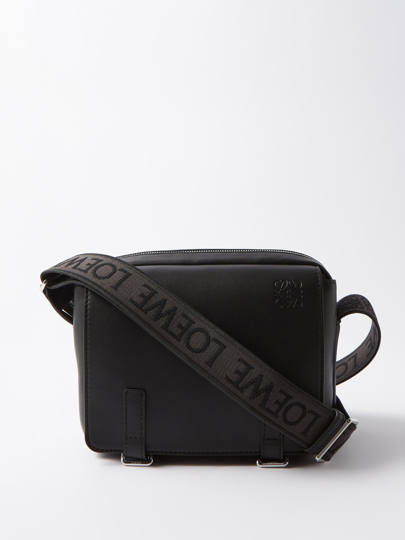 Black Military XS leather cross-body bag | Loewe | MATCHESFASHION US
