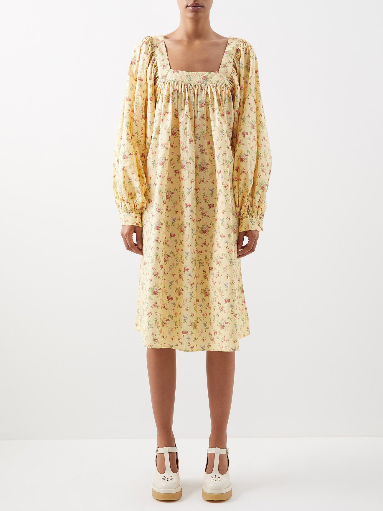 X Laura Ashley Beaumaris floral-print cotton dress