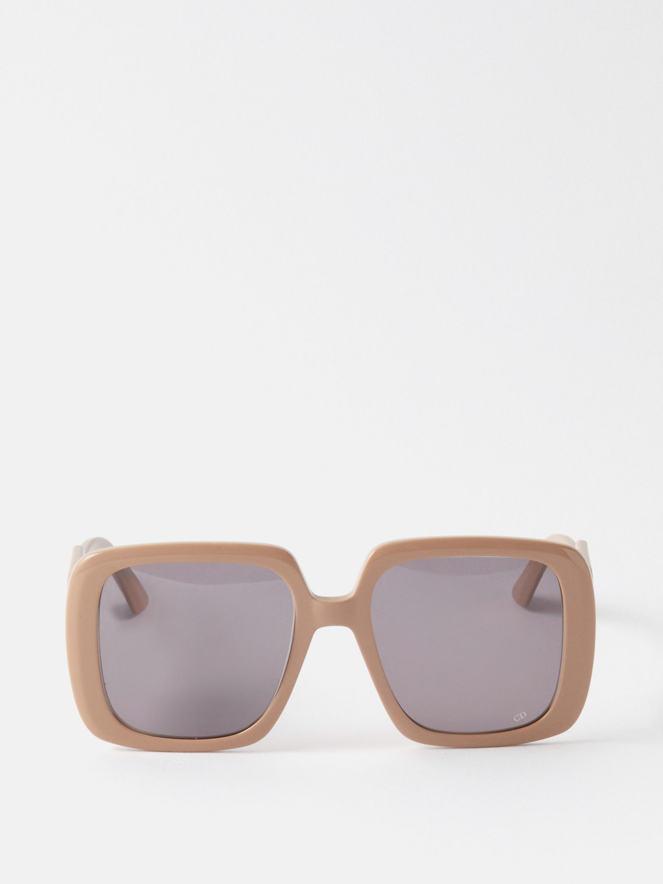 Beige DiorBobby S2U oversized square acetate sunglasses | DIOR ...