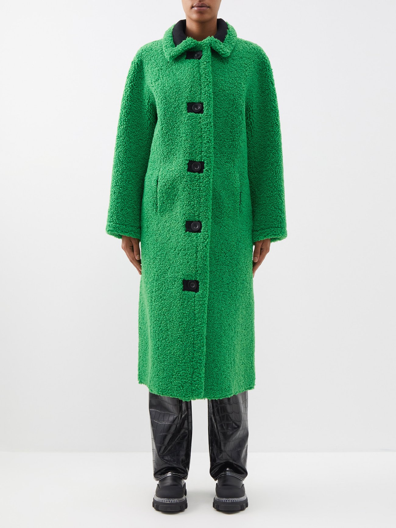 STAND STUDIO
Kenca reversible faux-shearling coat