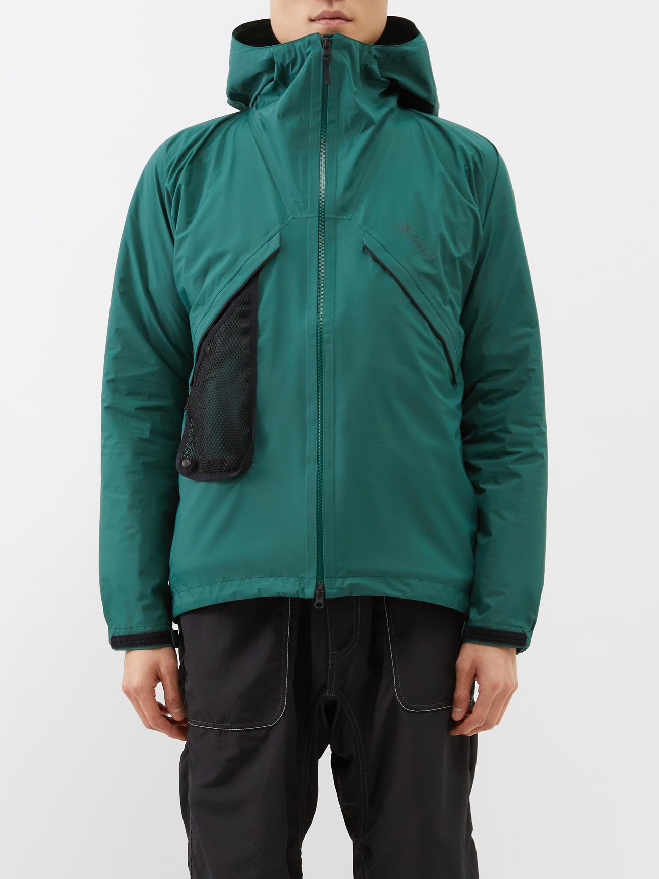 Green Pertex Shieldair technical hooded jacket | GOLDWIN