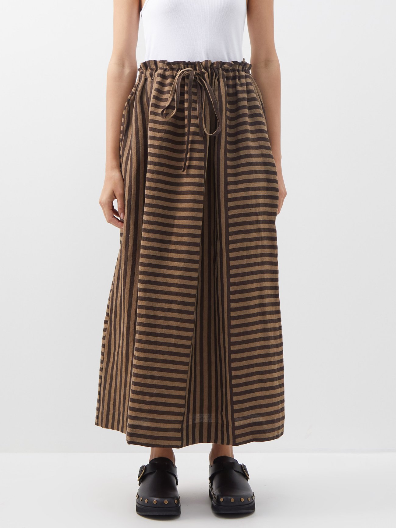 matchesfashion.com | Joyce striped linen maxi skirt