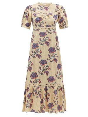 Odette floral-print cotton midi dress | Sea | MATCHESFASHION US