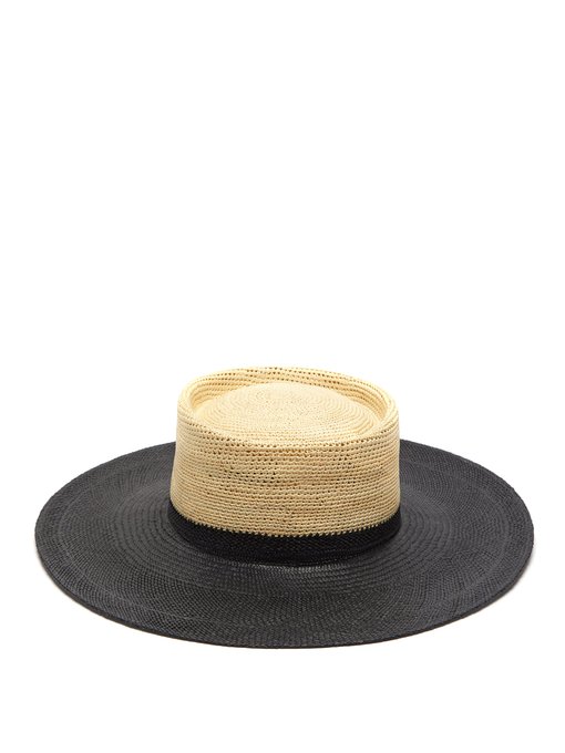 Solana colour-block straw hat | Greenpacha | MATCHESFASHION US