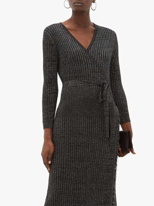 merino wool wrap dress