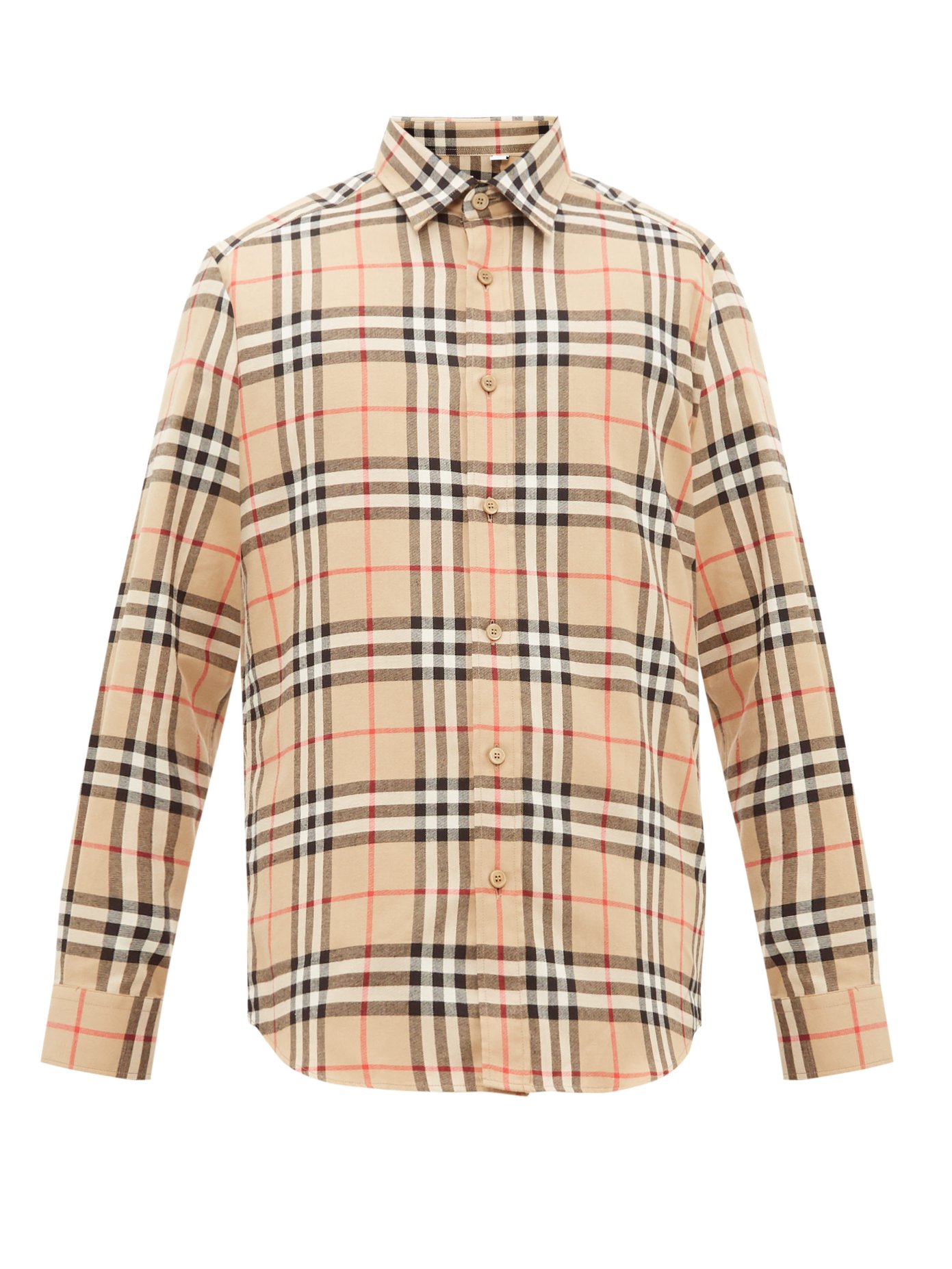 burberry cotton flannel shirt