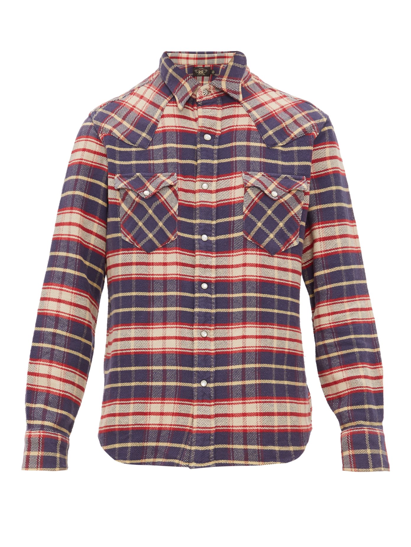 Checked cotton-flannel shirt | RRL 