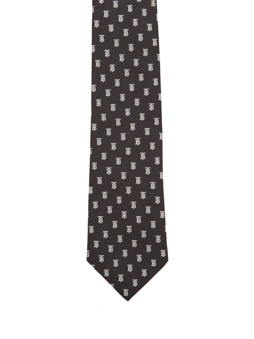 burberry tie white