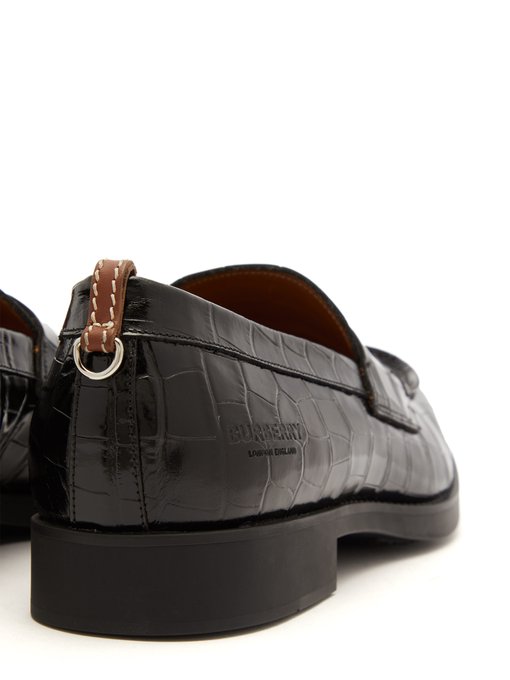 burberry penny loafers womens