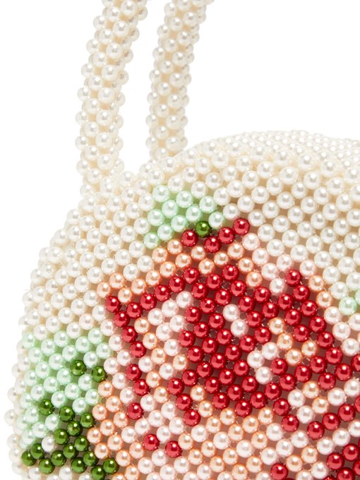 Rosa round faux-pearl bag | Shrimps 