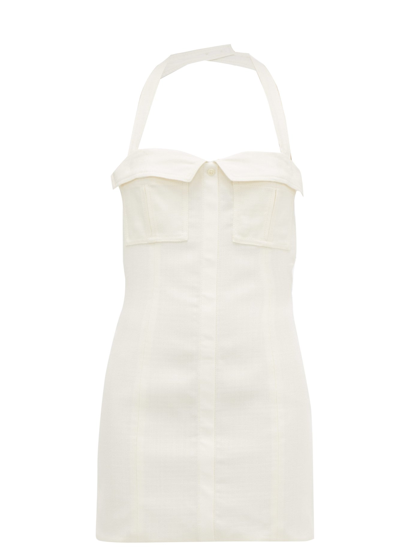 jacquemus white mini dress