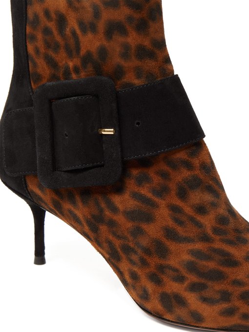 aquazzura leopard boots