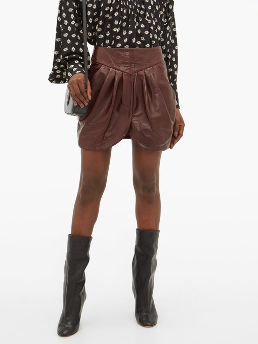 Fionali leather mini wrap skirt | Isabel Marant | MATCHESFASHION US