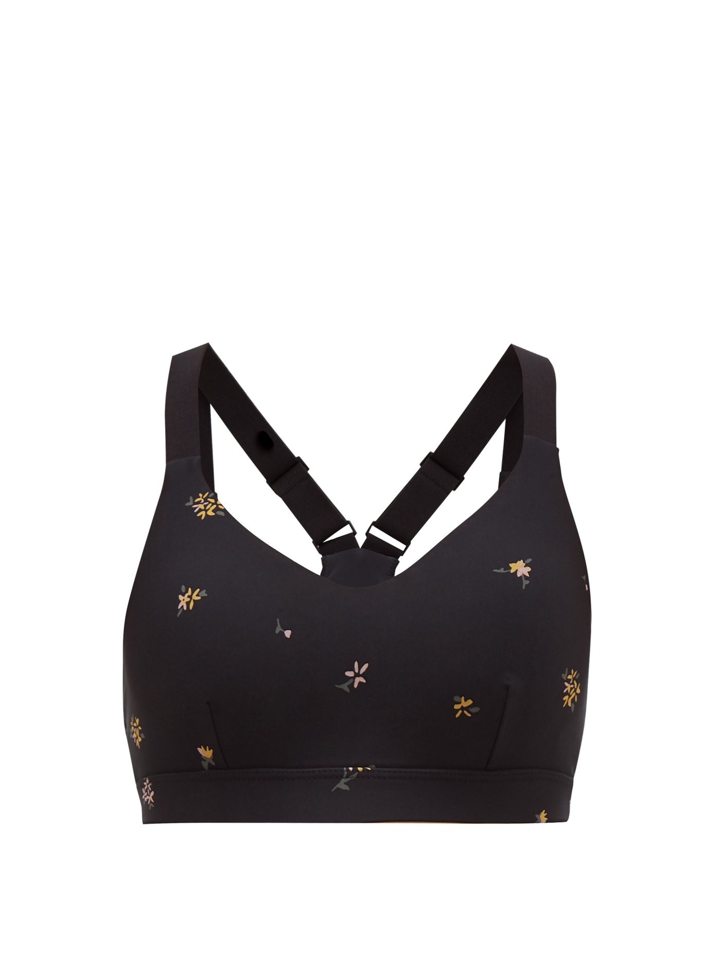 floral print sports bra