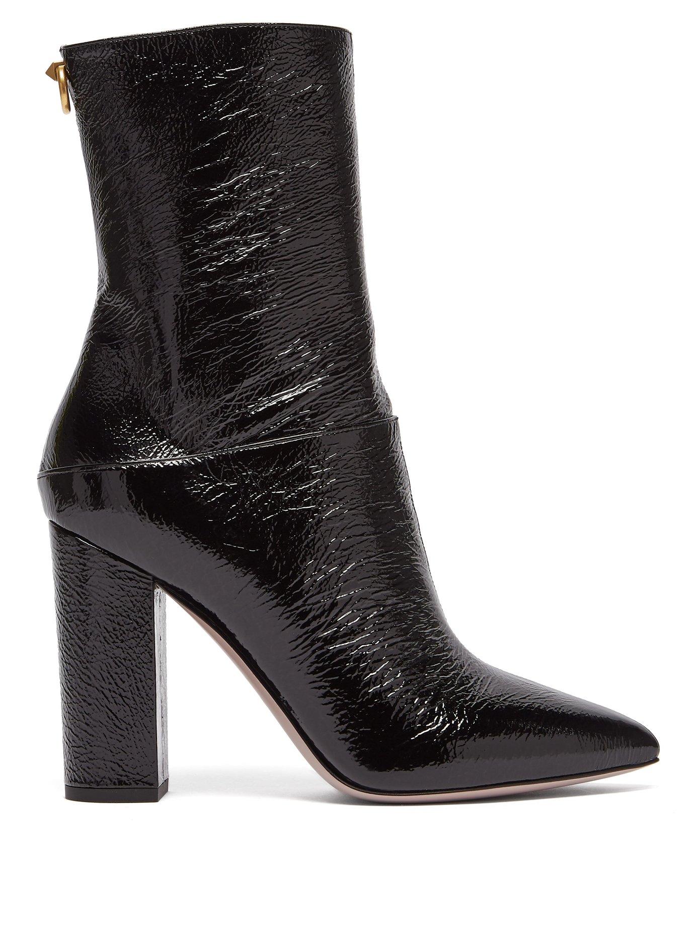 valentino leather ankle boots
