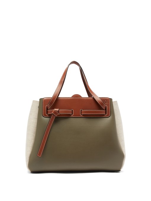 Lazo mini leather tote bag | Loewe 