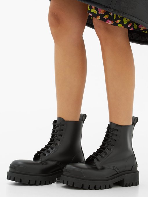 balenciaga military boots