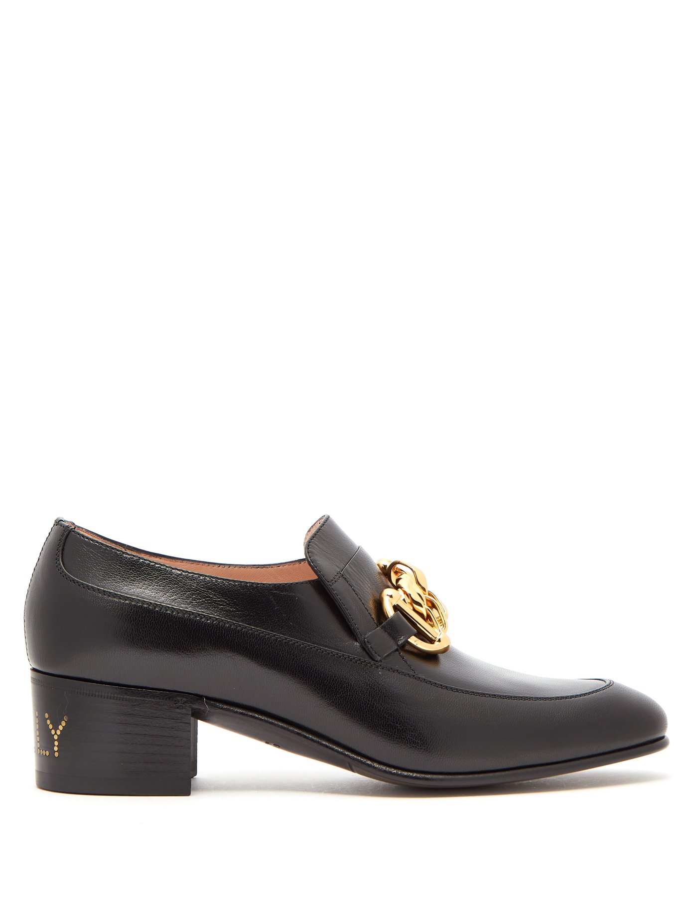 gucci leather loafers