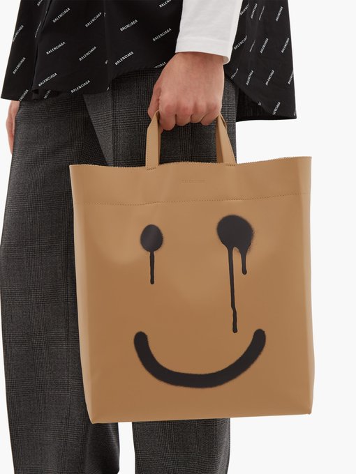 balenciaga smiley face bag