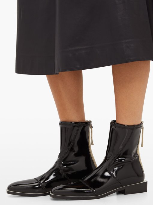 FFrame patent ankle boots | Fendi 