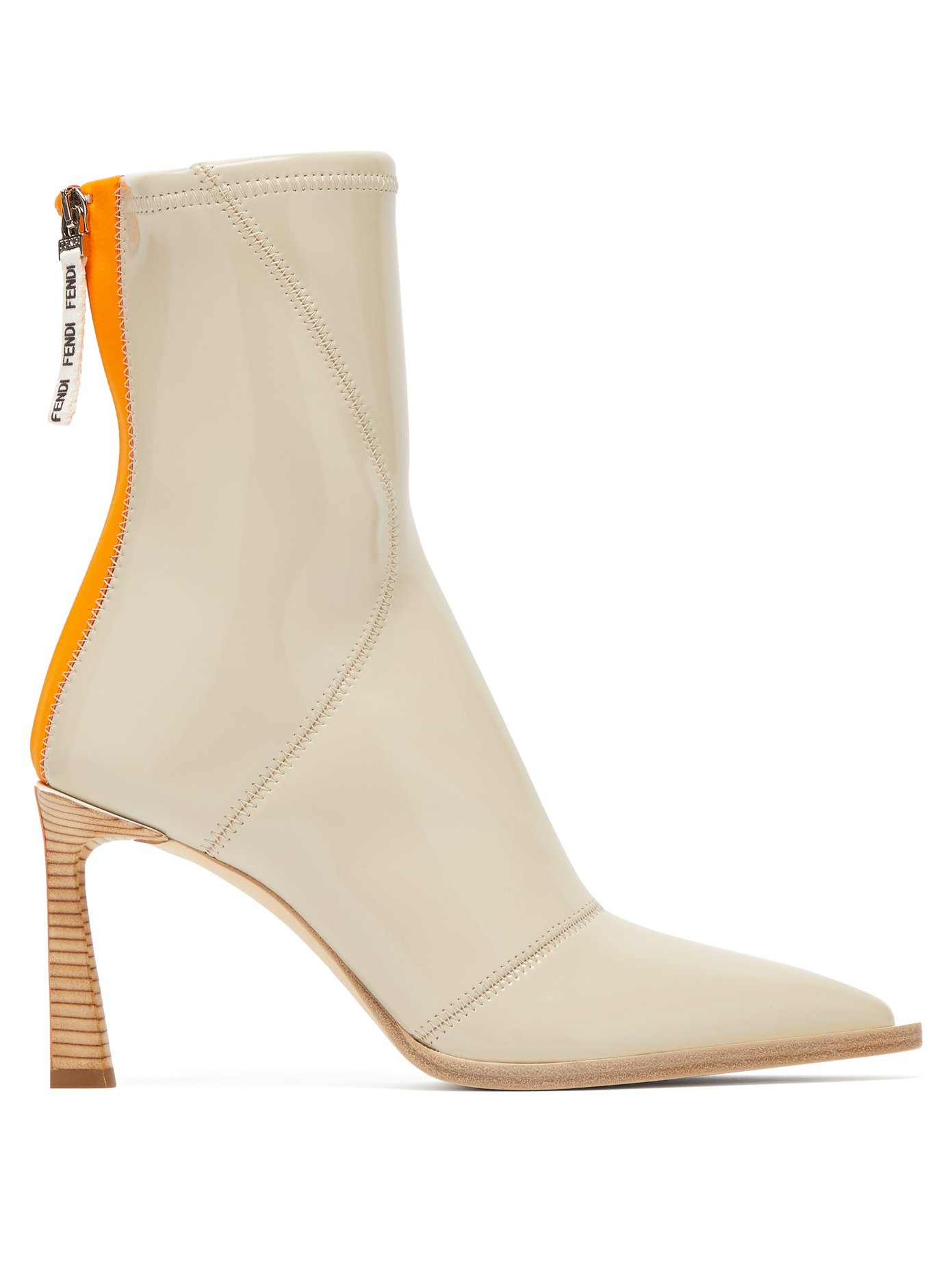 fendi leather ankle boots