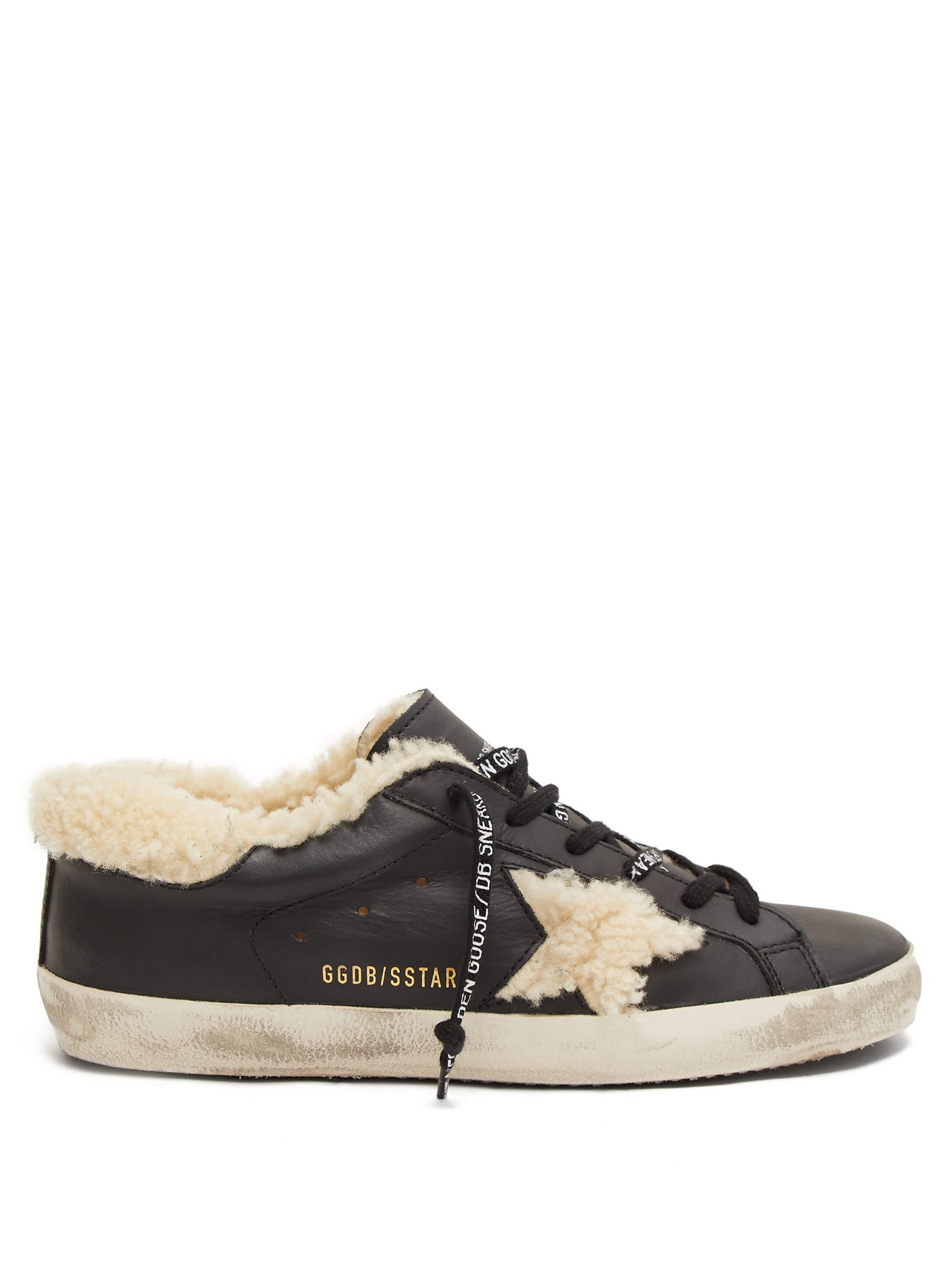 golden goose shearling lined