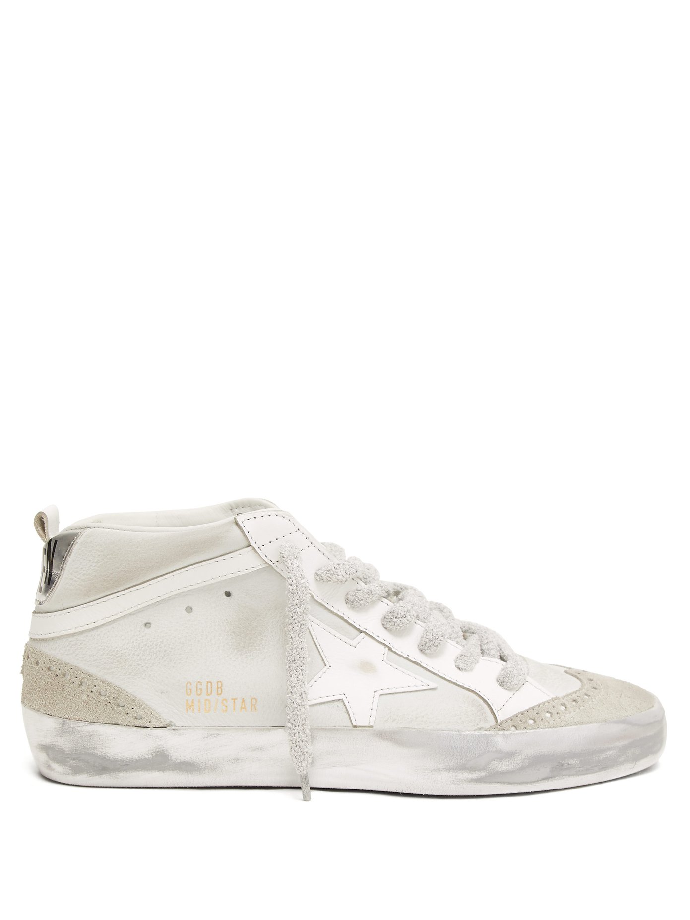 Mid Star high-top leather trainers 