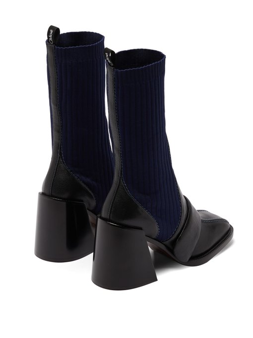 Bea sock-insert leather boots | Chloé 