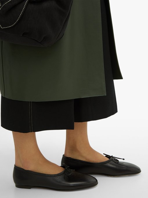 high cut ballet flats