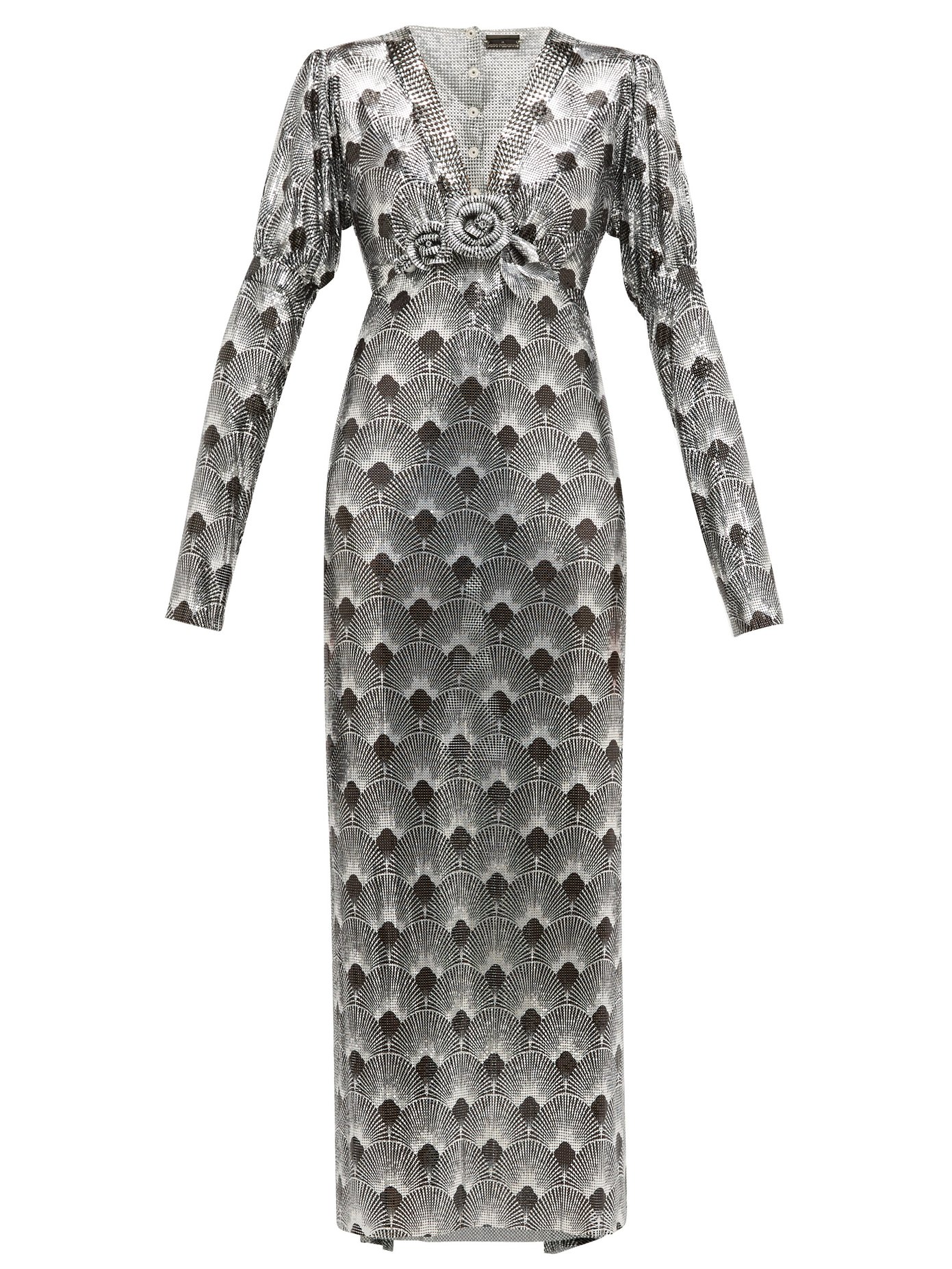 silver chainmail dress