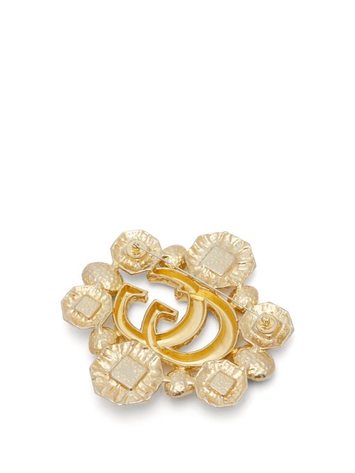 GG Marmont embellished brooch | Gucci 