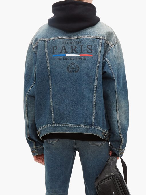 Paris embroidered denim jacket 