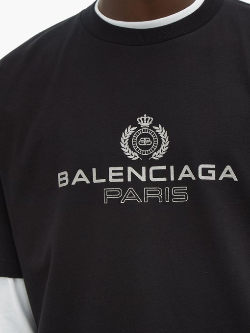 Logo crest cotton T-shirt | Balenciaga 