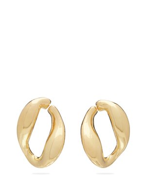 Chunky Chain gold-plated hoop earrings | Misho | MATCHESFASHION UK