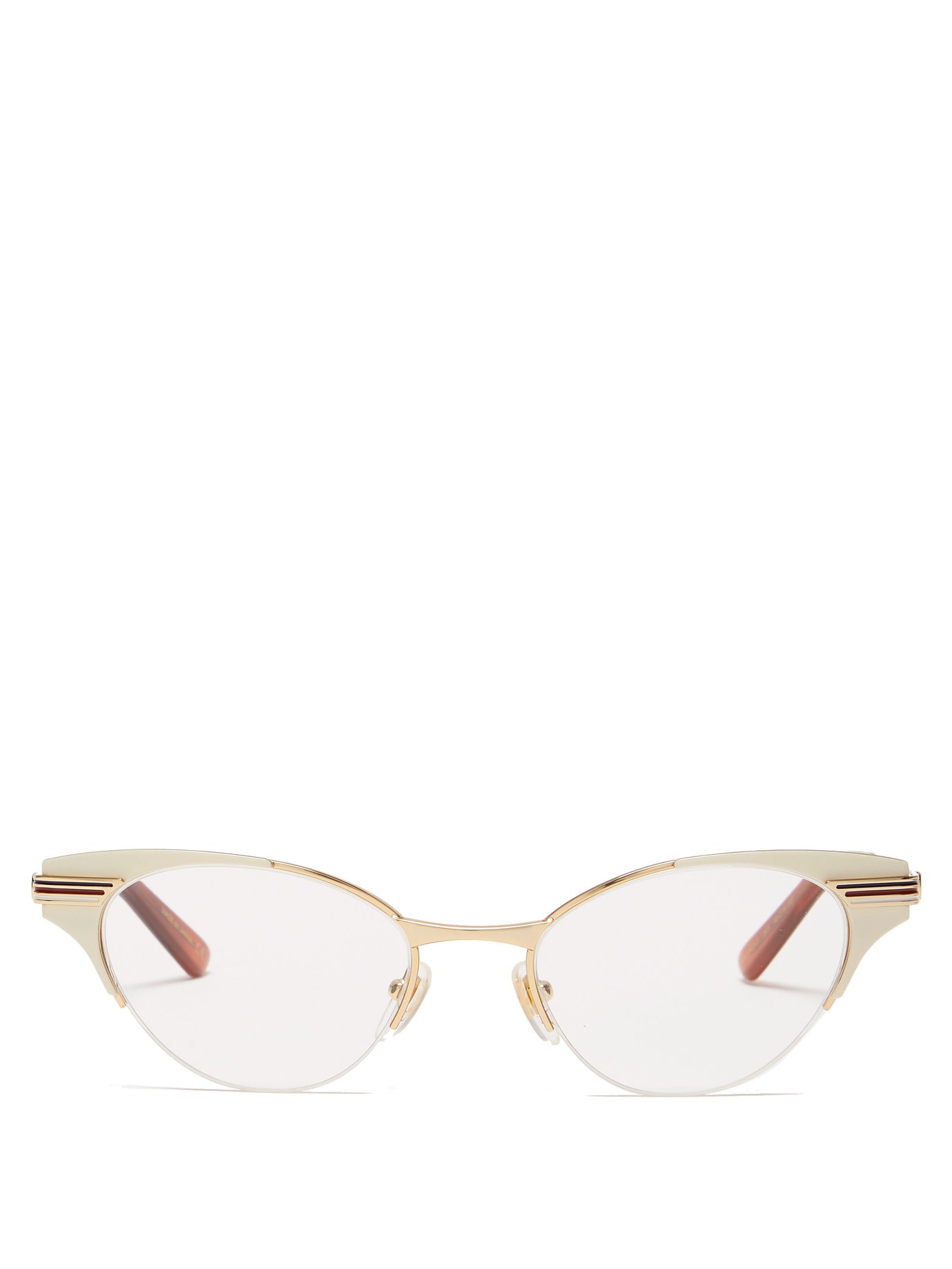 Lunettes œil De Chat En Metal Gucci Matchesfashion Fr