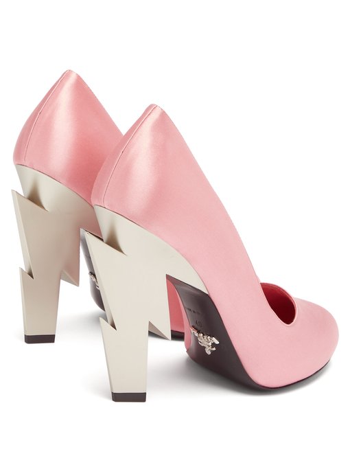 prada heels pink