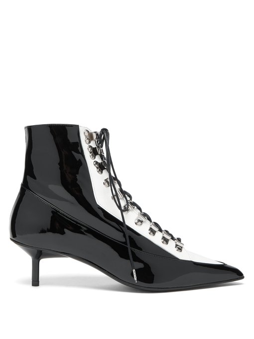 patent leather dress boots