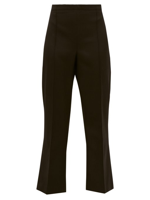 cropped flared trousers