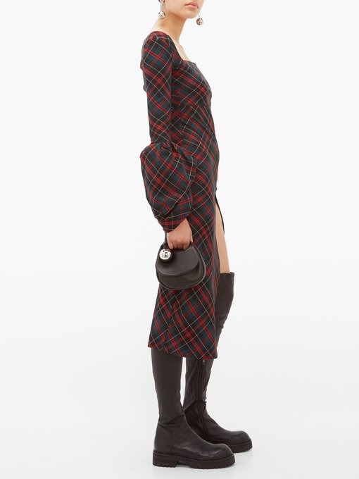 Thistle Whistle square-neck tartan dress | A.W.A.K.E. Mode ...