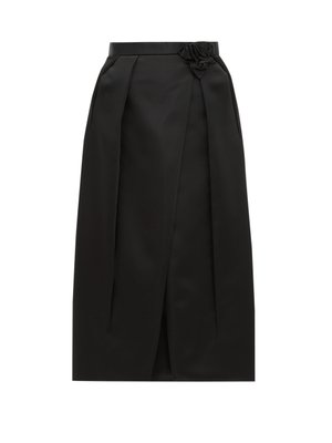 Rosette-waist duchess satin skirt | Prada | MATCHESFASHION US