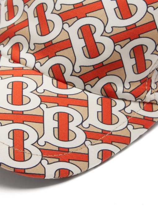 Burberry Monogram logo-print silk tie cap